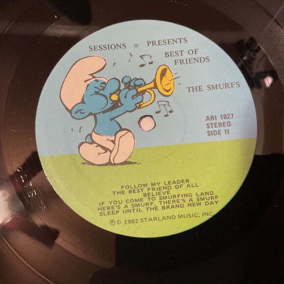 Best Of Friends The Smurfs Vinyl LP Album 1982 Full Length Stereo 1982 - Picture 8 of 8